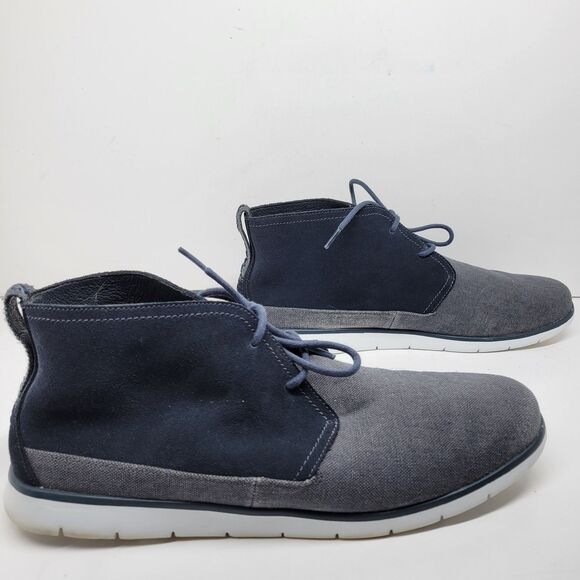 UGG Austrailia Freamon Mens Gray Canvas Suede Chukka Boot Size US 15 EUR 49.5 main image 14